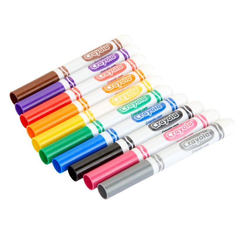 Crayola Broad Line Markers (12pk), Assorted Bulk Markers for Kids, Arts & Crafts Supplies for Coloring Books, Construction Paper, Ages 3+ - Image 5