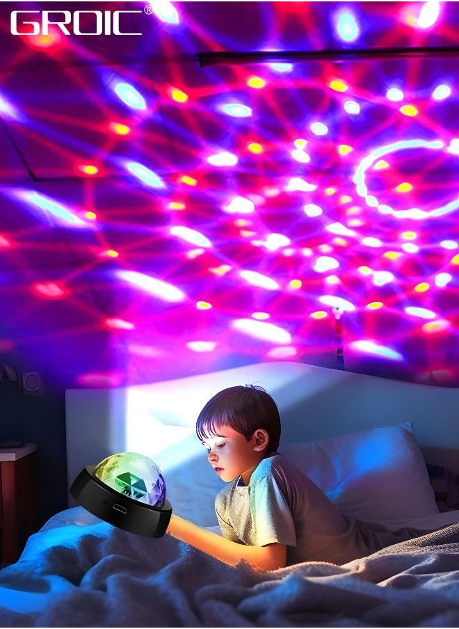 GROIC Car Disco Ball Atmosphere Lights,Mini LED Disco Lights,Car Atmosphere Lights,USB Car Lights,Sound Activated Disco Ball Ambient Light for Birthday, Party, Car Interior Decoration  - Image 5