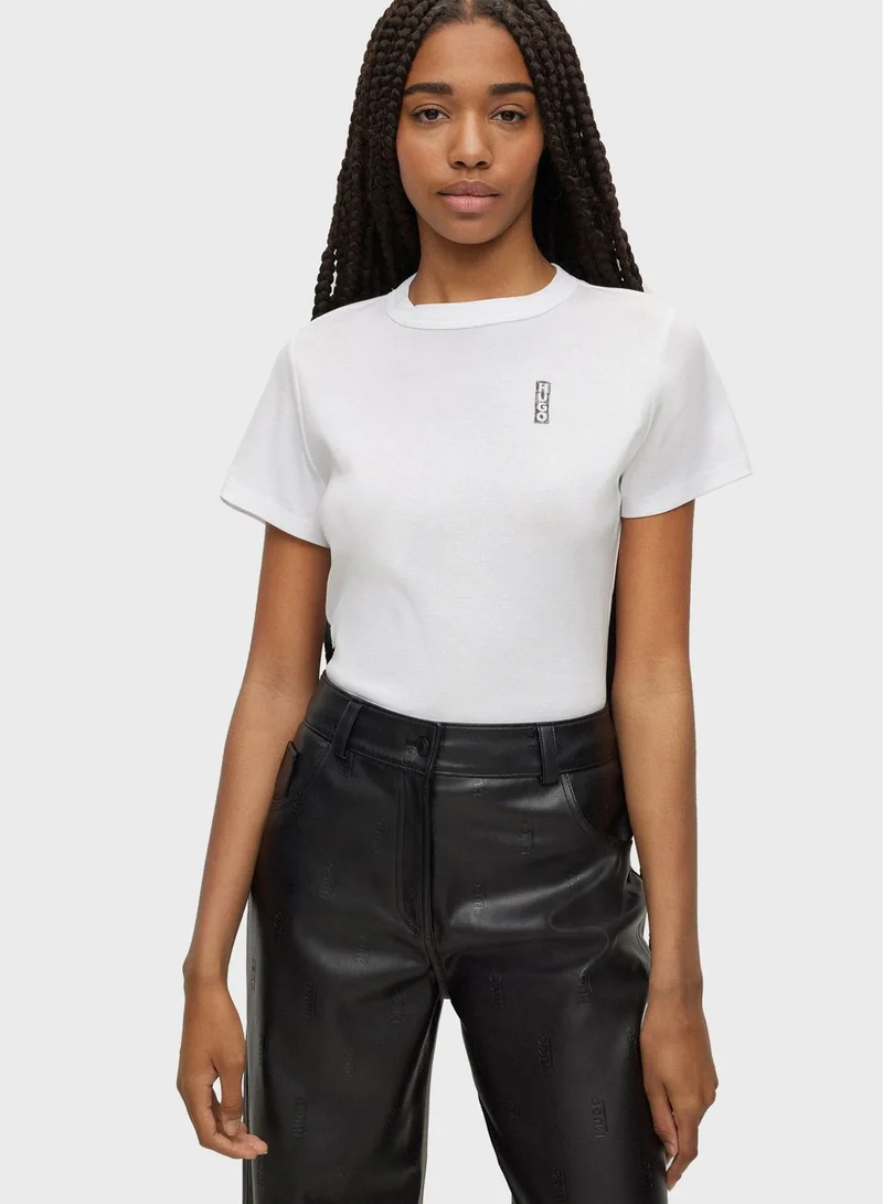 HUGO Crew Neck Logo T-Shirt