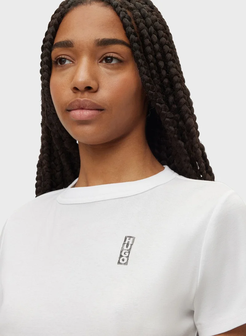 HUGO Crew Neck Logo T-Shirt
