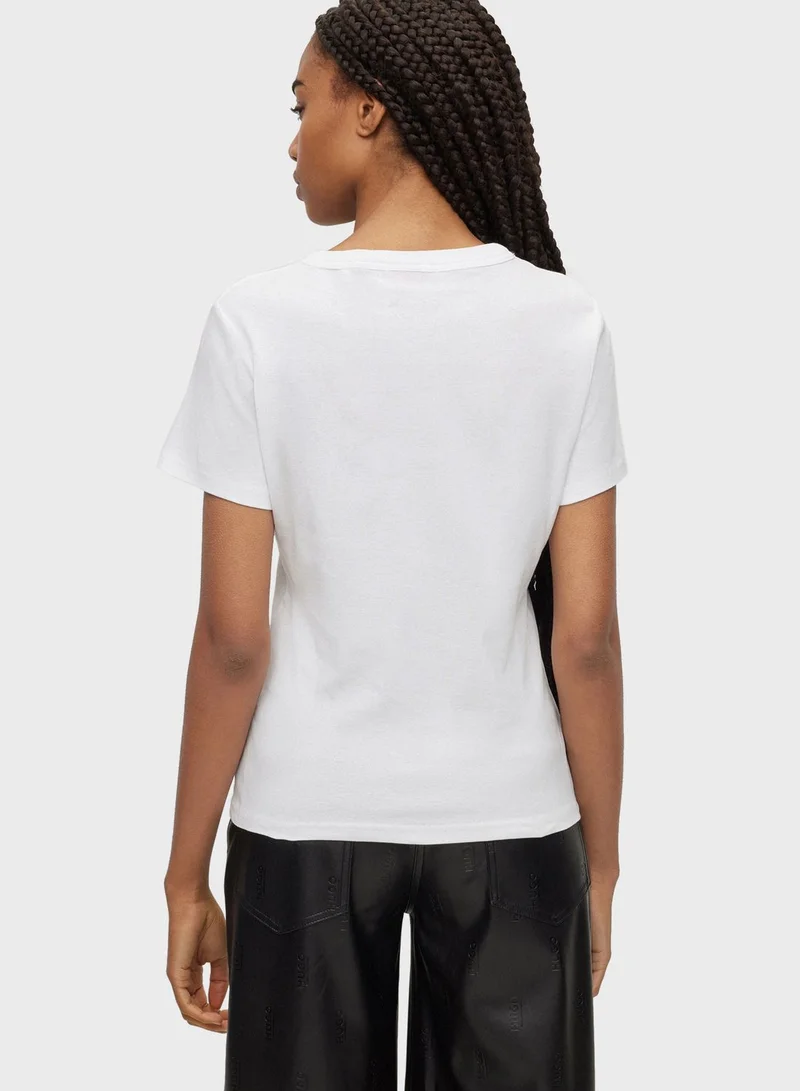 HUGO Crew Neck Logo T-Shirt