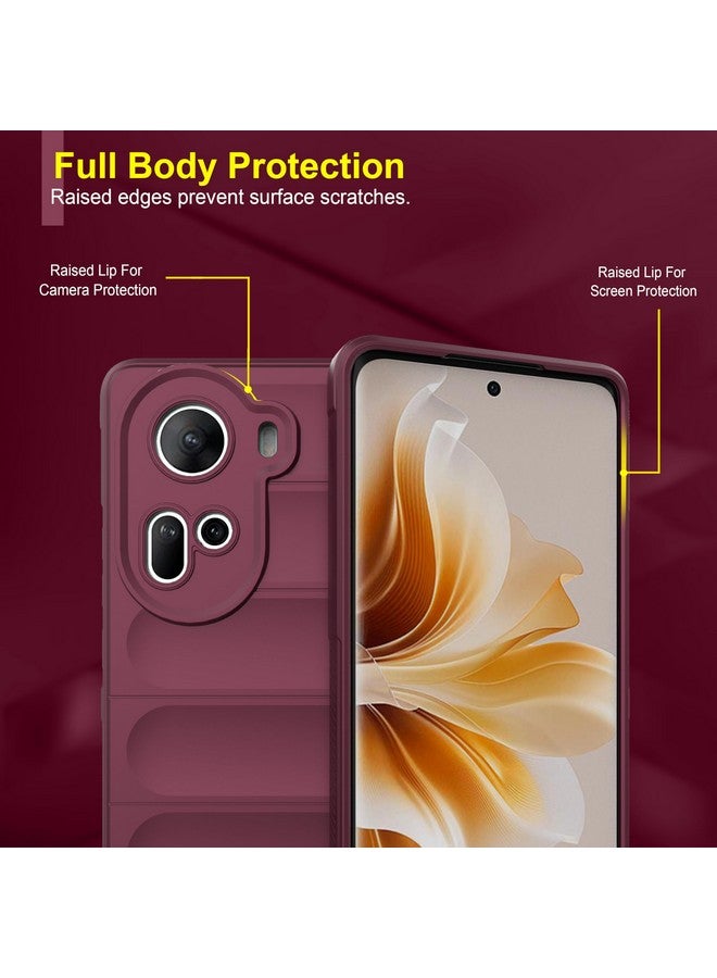 Zapcase Back Case Cover for Oppo Reno 11 | Compatible for Oppo Reno 11 Back Cover | Liquid Silicon Magic Case with Camera Protection | Plum - Image 3