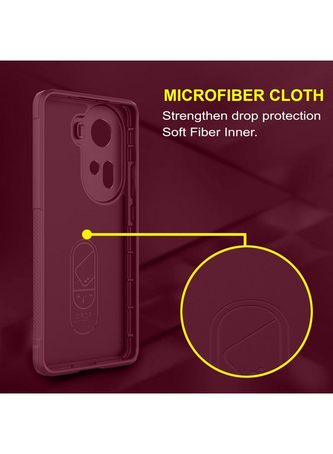 Zapcase Back Case Cover for Oppo Reno 11 | Compatible for Oppo Reno 11 Back Cover | Liquid Silicon Magic Case with Camera Protection | Plum - Image 4