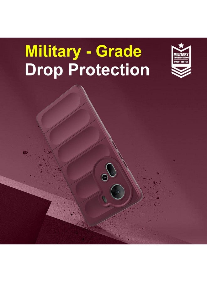 Zapcase Back Case Cover for Oppo Reno 11 | Compatible for Oppo Reno 11 Back Cover | Liquid Silicon Magic Case with Camera Protection | Plum - Image 5