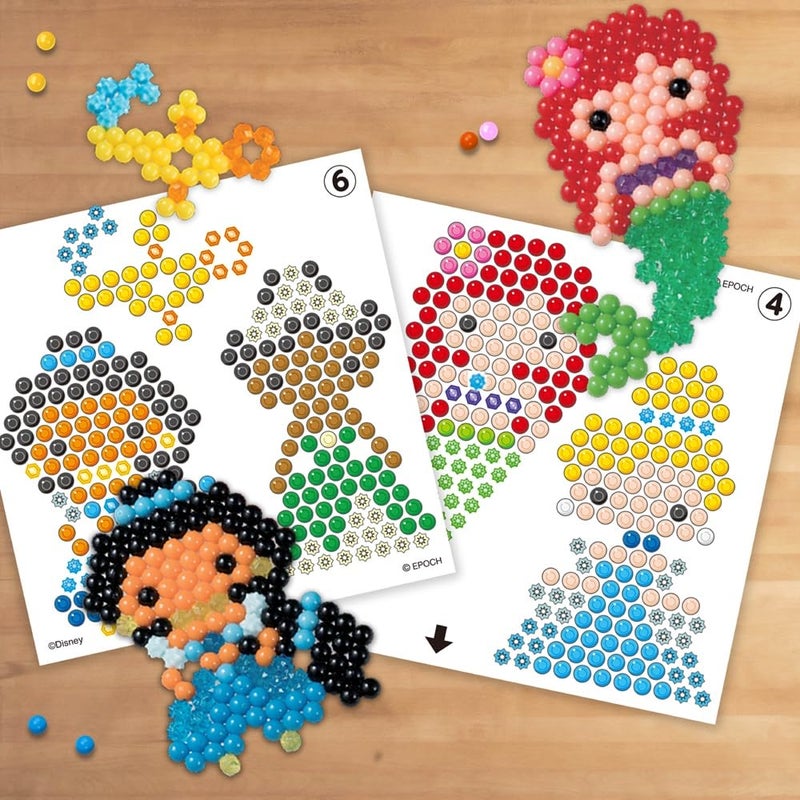 Aquabeads Disney Princess Creation Cube Complete Arts  Crafts Bead Kit for Children  Over 2500 Beads  Display Stand The Create Belle Ariel Tiana Rapunzel and More - Image 3