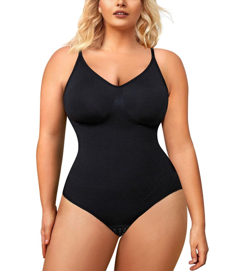 Women'S Shapewear Seamless One-Piece Underwear With Open Crotch Thong Camisole - Image 1
