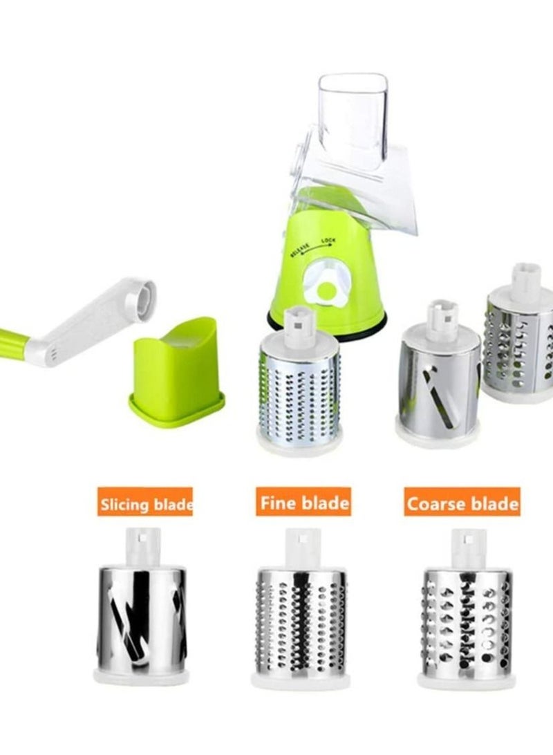 ELTRAZONE Manual Vegetable Tabletop Drum Round Onion Potato Carrot Grater Kitchen Gadgets - Image 3