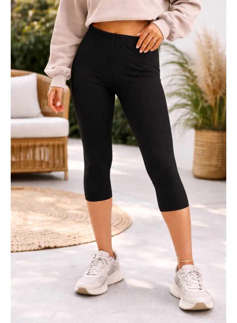 Victor And Jane  Girls’ Capri Leggings Multipack (2 Pack) – Basic Stretch Capri Leggings for Women | Best Price UAE