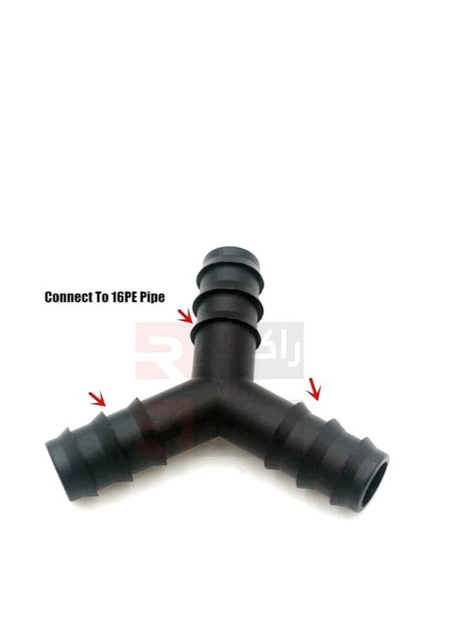 RACO RACO 3 Way Hose connector Garden 16mm. Water Quick Coupling Homebrew Agriculture Drip Irrigation Fittings, Water Splitter Drip Irrigation Fittings Connector Pack of 10  - Image 4