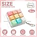 Sumgsn 2 Pcs Keyboard Fidget Toy Cute Cat Shape Clicker Fidgets 9 Keys Decompression Keyboard Fidget Keychain for Adults Relieve Stress and Anxiety - Image 4