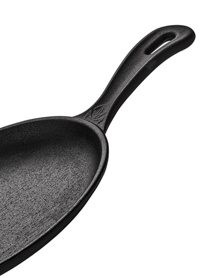 أيه بي أم ABM مقلاة فاهيتا بيضاوية من حديد الزهر مقاس 24*17 سم مع حامل - صنع في تركيا - طبق من حديد الزهر - Image 2