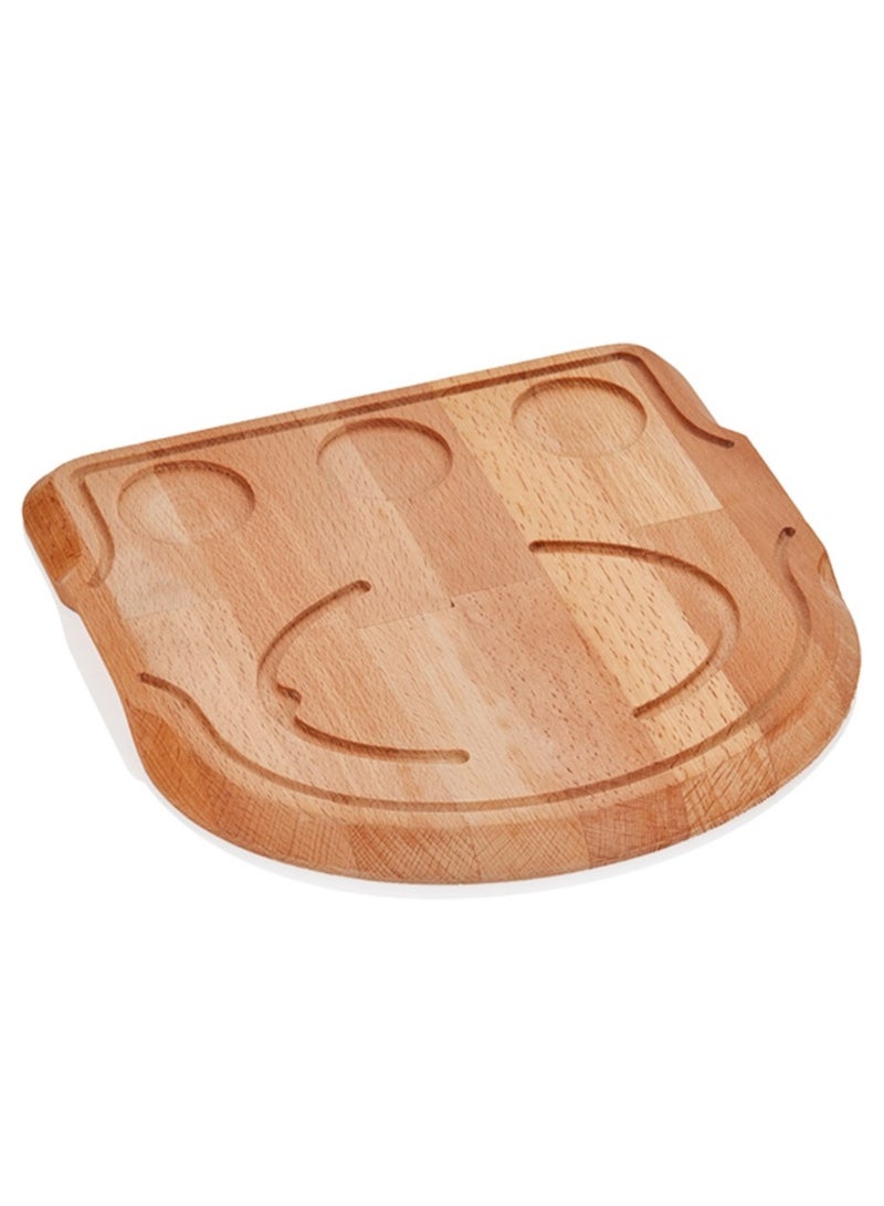 أيه بي أم ABM مقلاة فاهيتا بيضاوية من حديد الزهر مقاس 24*17 سم مع حامل - صنع في تركيا - طبق من حديد الزهر - Image 3