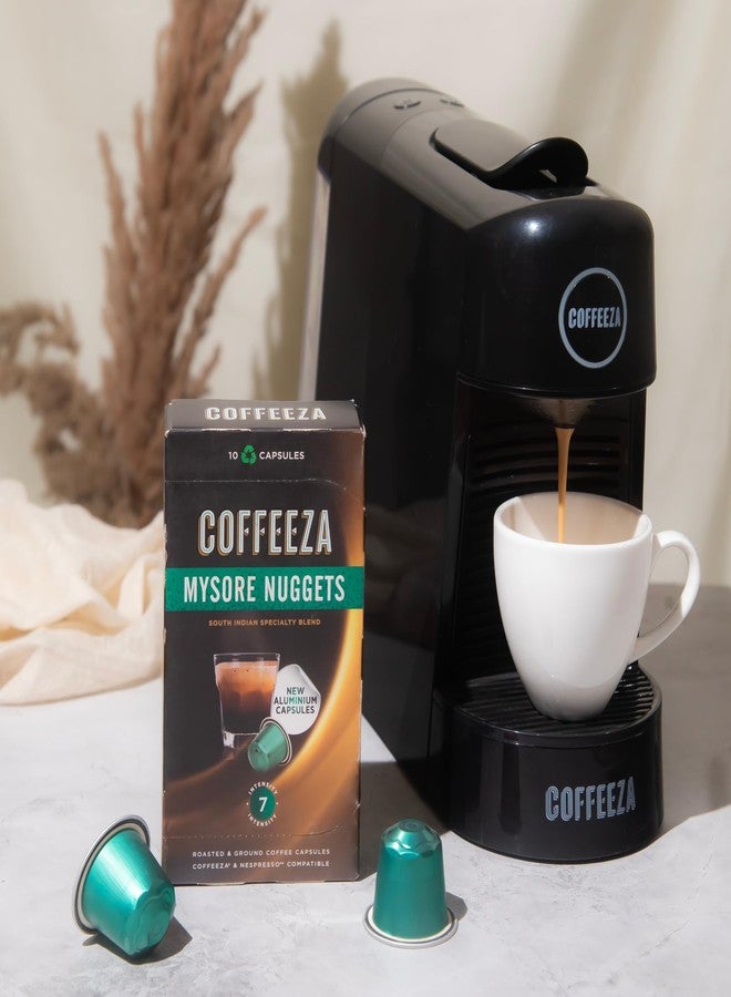 COFFEEZA (Aaa Arabica Grade) Mysore Nuggets Aluminium Coffee Capsules (Specialty Coffee) Intensity 7/10, Pack of 8, 80 Capsules - Image 4