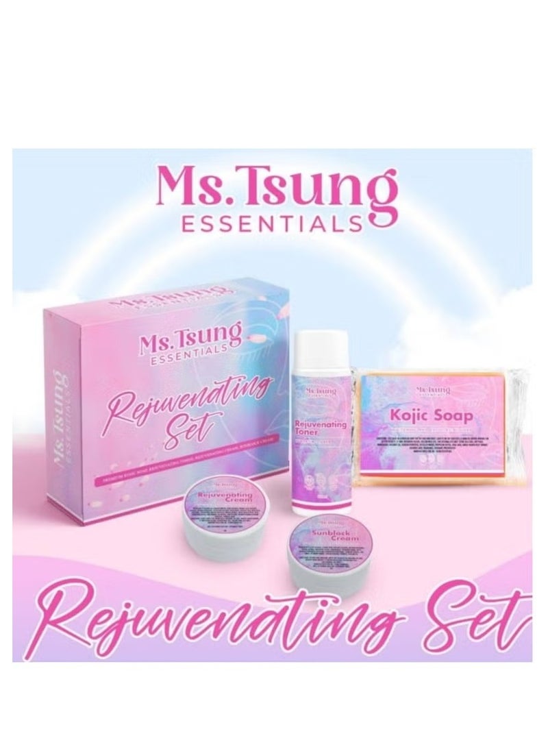 أساسيات السيدة تسونغ مجموعة تجديد البشرة الأساسية صابون كوجيك الفاخر تونر مجدد للبشرة