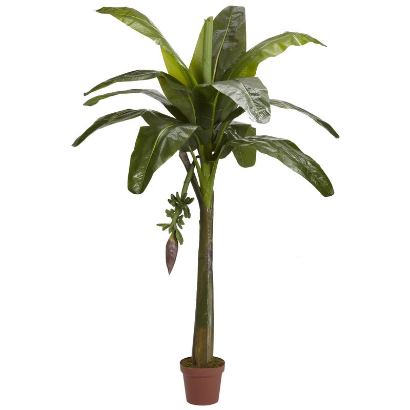 Nearly Natural 6ft Banana Silk Tree Real Touch