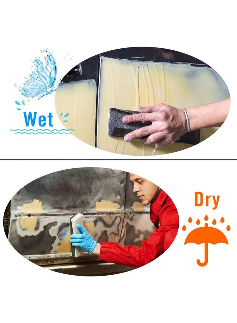 45Pcs Wet Dry Waterproof Sandpaper Assorted Grit 120 to 5000, Multipurpose Polishing Abrasive Sand Sheets for Wood Metal Automotive Polishing - Image 3