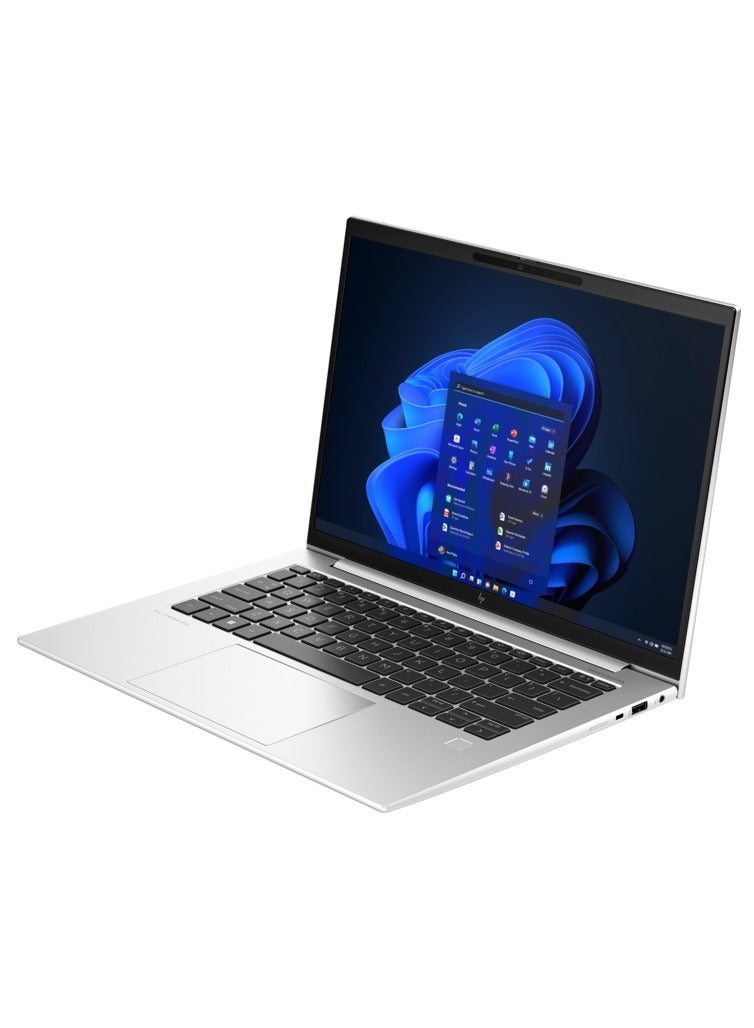 HP (Upgraded Version) EliteBook 840 G10  Laptop With 14-inch (1920x1200) IPS Display, Core i7-1355U Processor/16GB RAM DDR5/512GB NVMe SSD/Windows 11 Pro/Integrated Intel UHD Graphics/ / English/Arabic Silver - Image 3