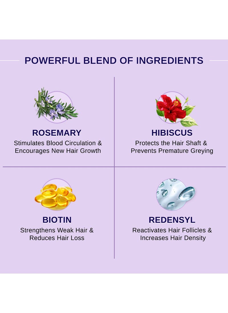 BARE ANATOMY Bare Anatomy Nature x Science Rosemary Hibiscus Hair Growth Oil for Women & Men | Helps Hair Growth & Strengthens Hair | Nourishes Scalp & Controls Hair Fall | Suitable for All Hair Types-100ml  - Image 4