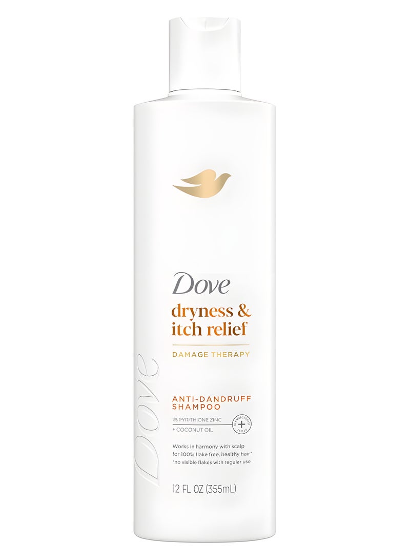 Dove dryness & itch relief DAMAGE THERAPY ANTI-DANDRUFF SHAMPOO 355mL - Image 1