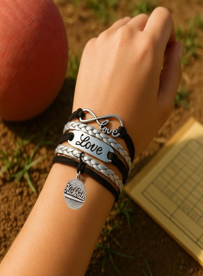 Infinity Collection Kickball Infinity Charm Bracelet, Kick Ball Gifts for Players, Teams and Coaches - Image 3