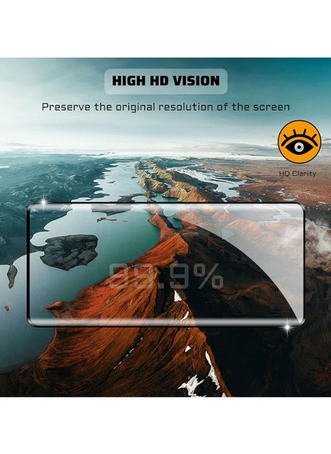 Tempered Glass [2+1 Pack] Camera Lens Protector for Motorola Edge 50 Ultra Screen Protector and HD Invisible Frame Tempered Glass Screen Protector for Motorola Moto Edge 50 Ultra