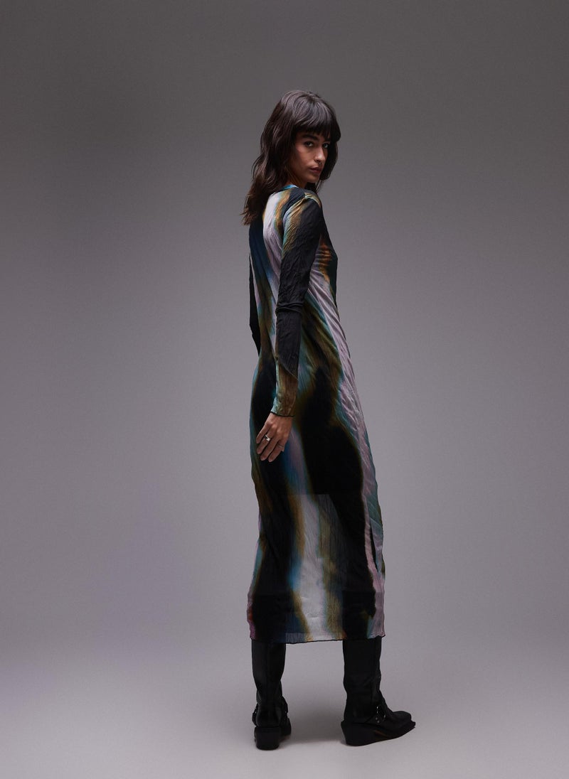 TOPSHOP Abstract Print Maxi Dress  - Image 2