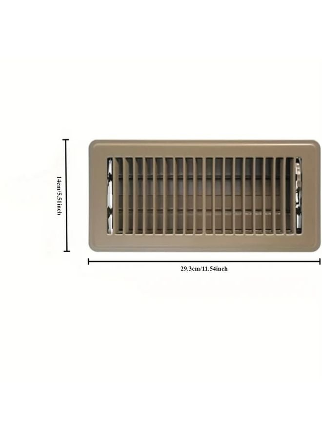 Variant1 Color 4x10 Inch Heavy Duty Walkable Floor Vents 2 Pack With Air Supply Lever And Tool - Image 4