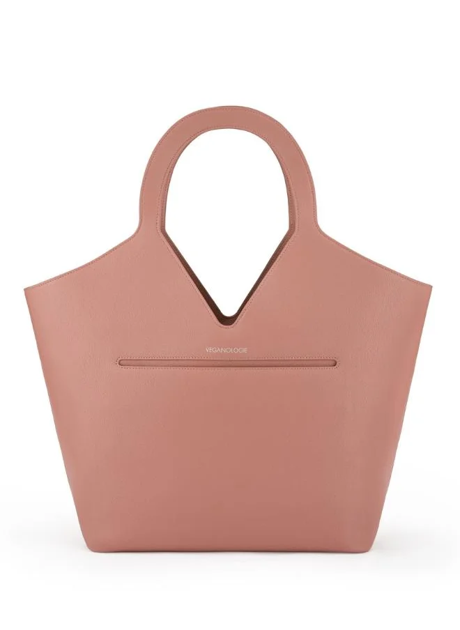 Veganologie Maze Tote Bag in Pink Made from 18 Recycled Bottles