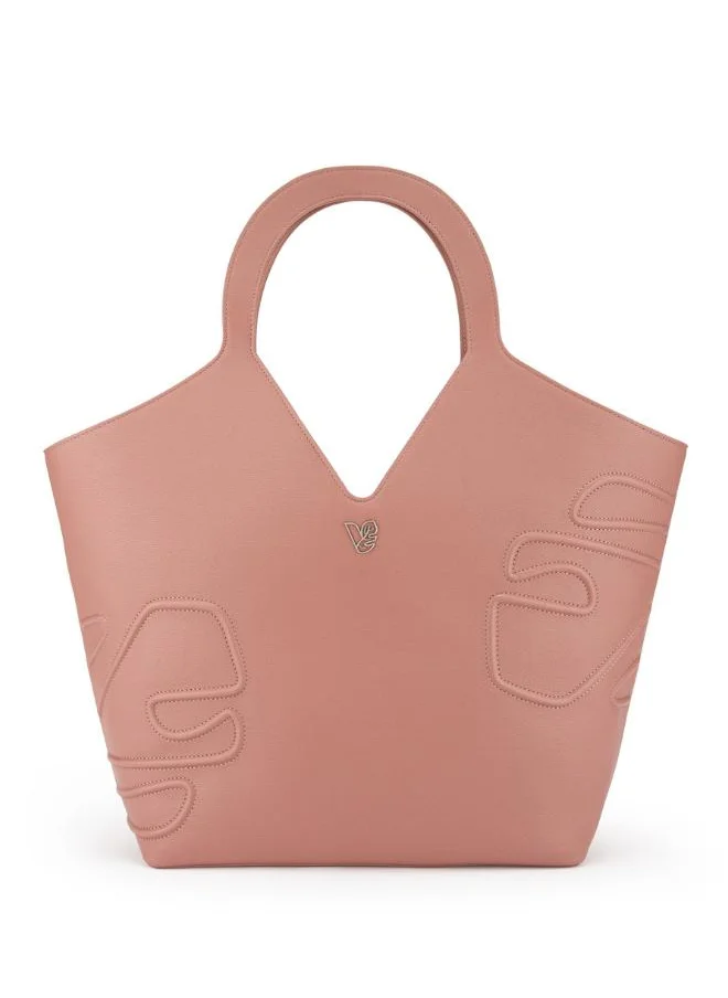 Veganologie Maze Tote Bag in Pink Made from 18 Recycled Bottles