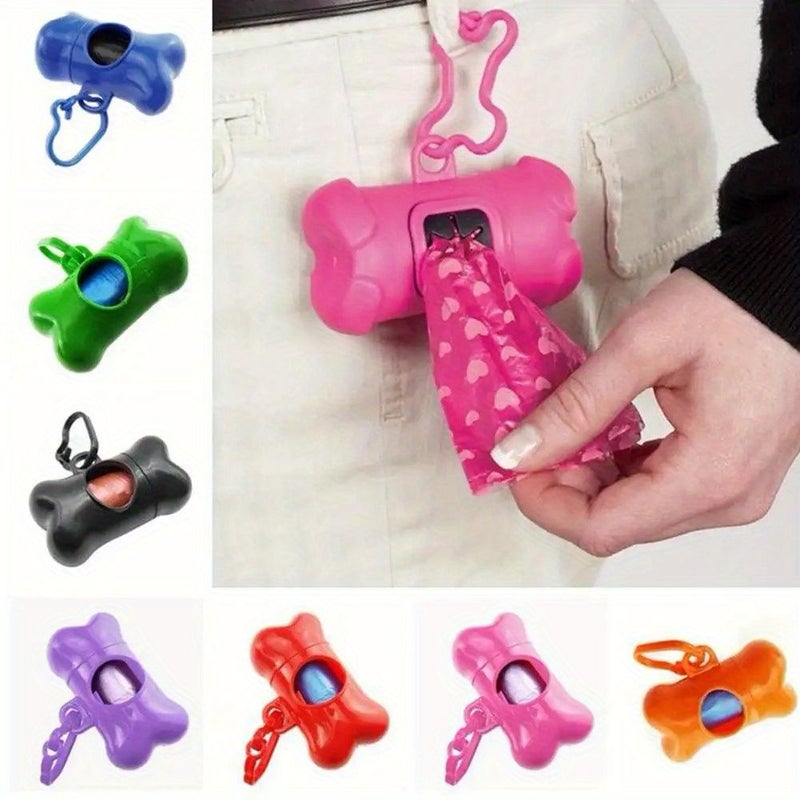 Polypropylene Dog Waste Bag Dispenser With Lead Leash Clip Red Colorful Versatile Pet Waste Holder For Easy Access And Hygiene Playful Design Secure Closure - Image 4