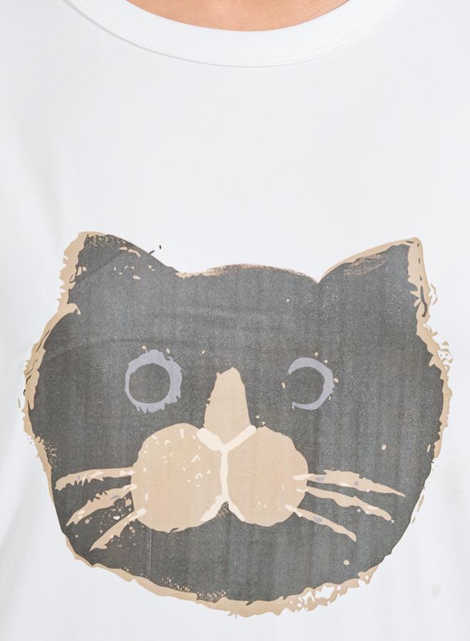 Take Two Cat Print T-Shirt & Pyjama Set - Image 3