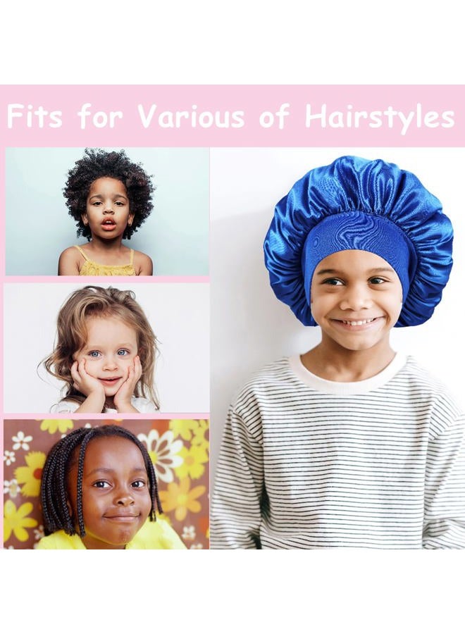 Himoswis 3 PCS Kids Bonnets for Girls,Bonnet for Kids,Silk Bonnet for Sleeping Kids,Toddler Bonnet,Small Bonnet - Image 2