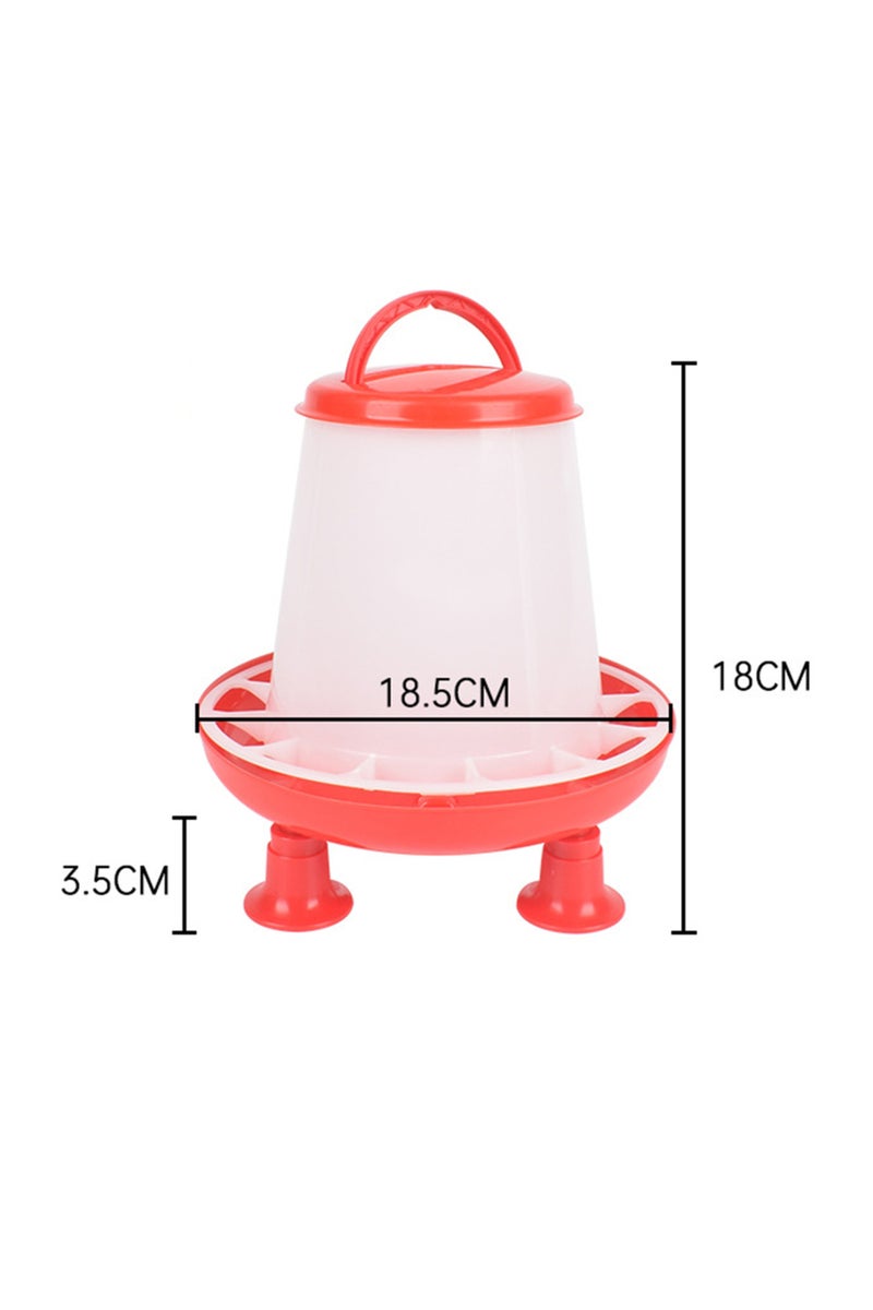 1.5kg Chicken Feeder Bird Automatic Feeding Bucket Backyard Large Capacity Food Dispenser Pigeon Fee