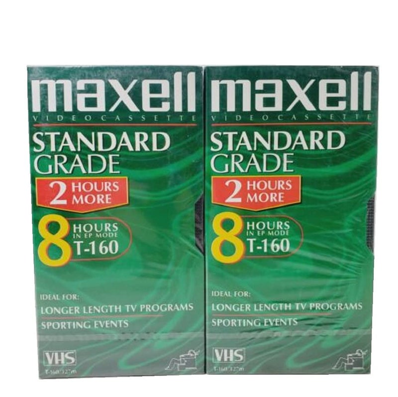 Maxell ماكسيل T-160 شريط فيديو قياسي من الدرجة القياسية - Image 1