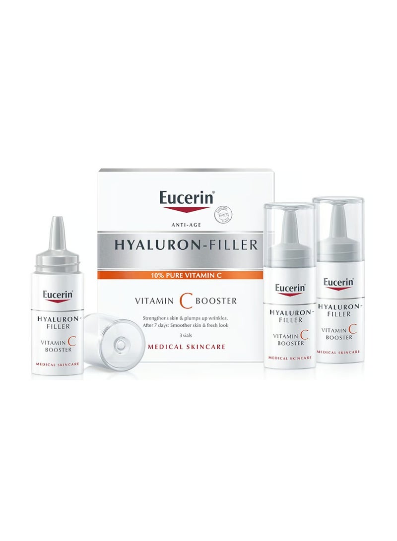 Eucerin Eucerin Hyaluron-Filler Vitamin C Booster – Anti-Aging Face Serum with Hyaluronic Acid, 3x8ml - Image 1