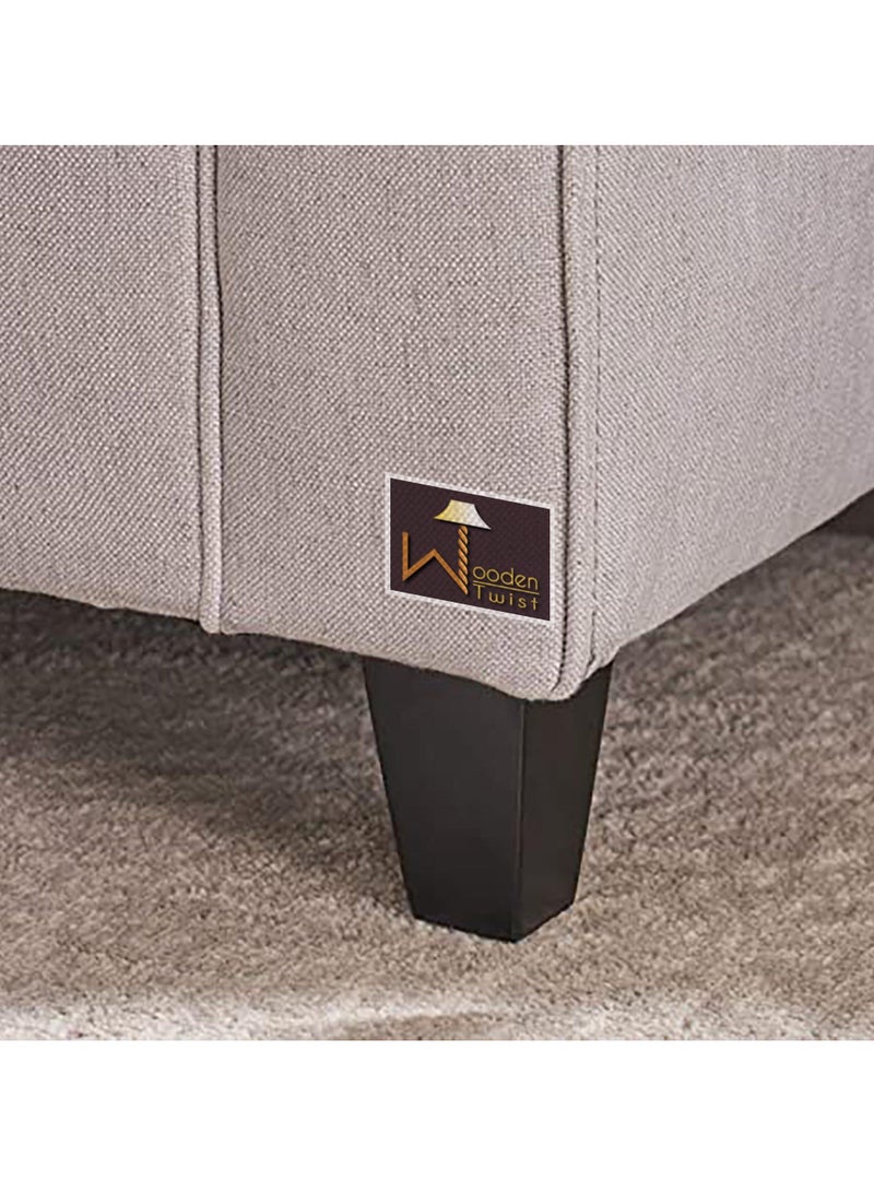 وودن تويست أريكة مصنوعة يدويًا بأزرار معنقدة بتصميم قابل للطي للتخزين - Image 4