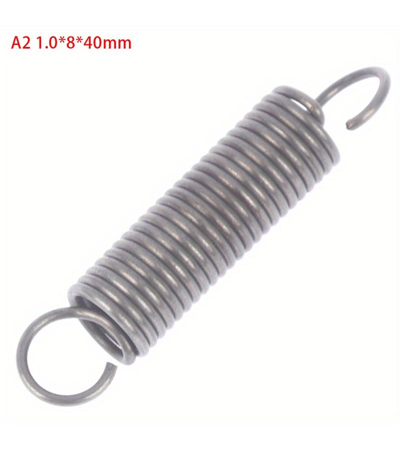 Extension Tension Spring Hook 1.0x8x30mm Wire Diameter Expansion Springs - Image 5