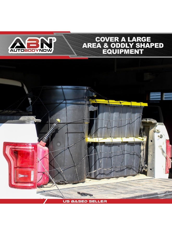 ABN Cargo Net with Nylon Hooks, 72 x 96in for Trailers, Pickup Trucks, Rooftops, More – Heavy-Duty, Multi-Purpose - Image 2