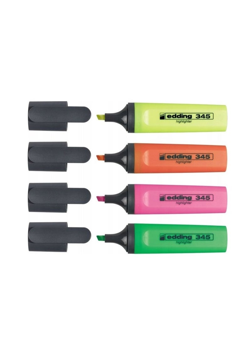 Edding 4-Piece Pastel Highlighter Set, Multicolor - Image 3