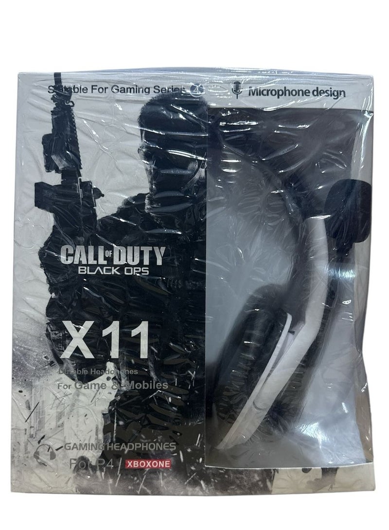 Black Ops gaming headphone with microphone 3.5mm  pure voice - Image 1