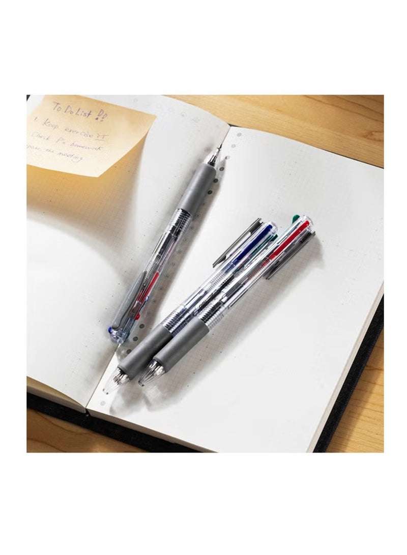 Deli 1-Piece Multi Ink Ballpoint Pen With Four Ink Colours  - Image 3