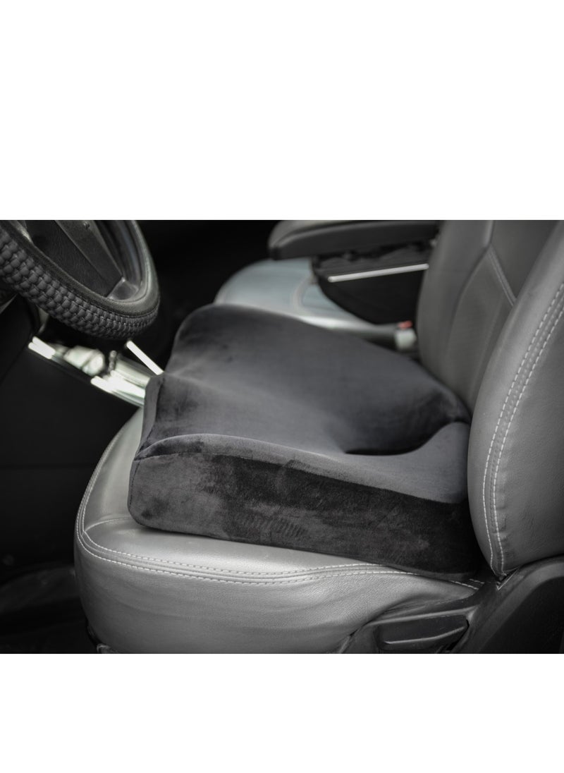HT - Fistula seat with a developed form of high-quality German memory foam, a medical seat for pilonidal sinus pain and relieving pressure on the vertebrae of the spine, black color - Image 1