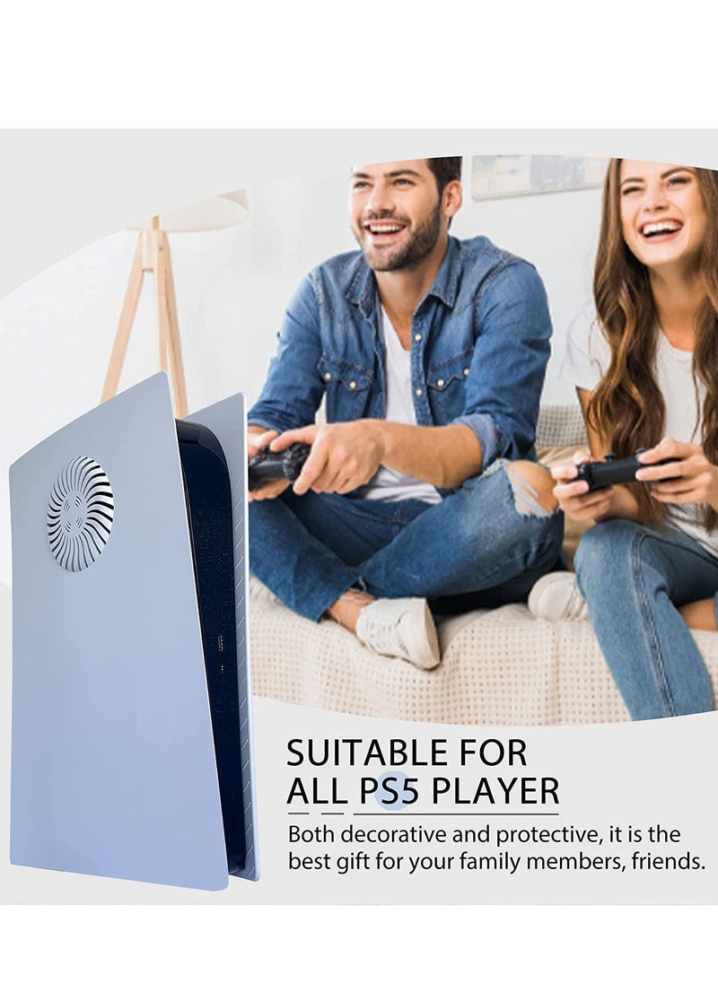 Generic - PS5 Faceplate with Cooling Vents and Dust Filter for Digital Edition, PS5 Face Plate Console Cover Replacement Side Plate Shell Dustproof Accessories White - Image 1