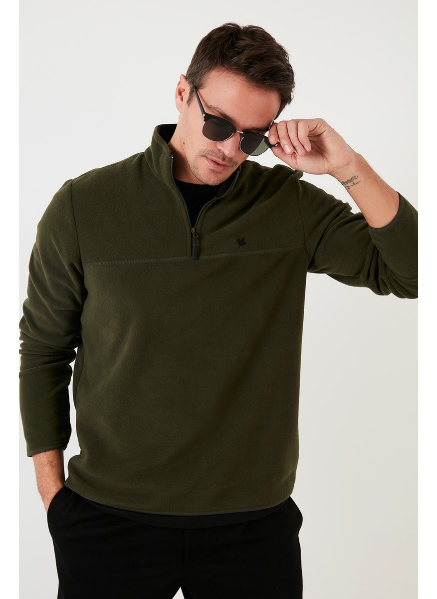 Buratti - Slim Fit Anti-Pilling Non-Pilling Bato Collar Winter Raised Polar Fleece Men's POLAR 5906001 - Image 1