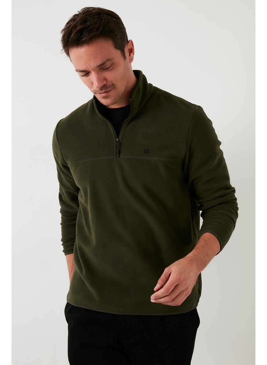 Buratti - Slim Fit Anti-Pilling Non-Pilling Bato Collar Winter Raised Polar Fleece Men's POLAR 5906001 - Image 1