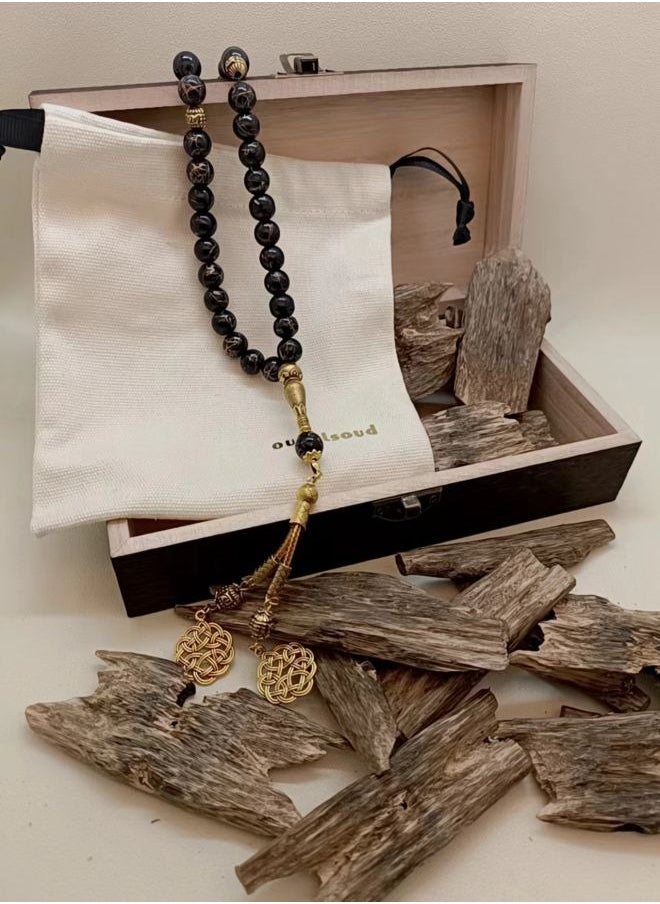 OUDALSOUD 60g Cambodian AAA Grade Agarwood and Prayer Beads Gift Set  - Image 2