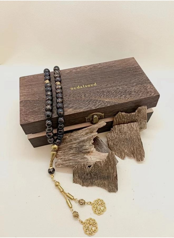 OUDALSOUD 60g Cambodian AAA Grade Agarwood and Prayer Beads Gift Set  - Image 5