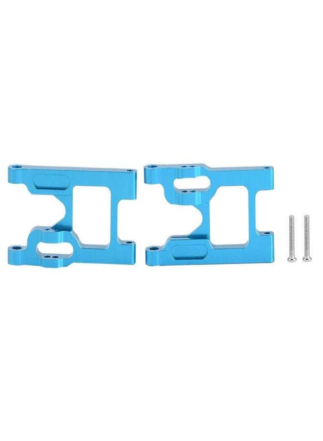 Dilwe RC Car Front Suspension Arms, 2 Pcs Aluminium Alloy Front Suspension Arms with Screws for Wltoys 12428 / FY03 RC Car Upgrade Accessory(Blue) - Image 1