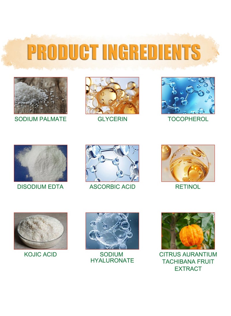 EELHOE Kojic Acid Dark Spot Remover Soap Bars with Vitamin C, Retinol, Collagen for Hyperpigmentation, Moisturizing & Nourishing - Image 3