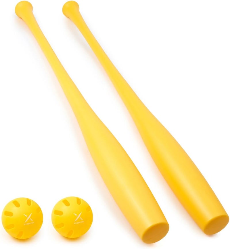 Xmortar 2 Torpedo Plastic Baseball Bat Set - 32 in / 9 oz for Backyard Games - Image 1
